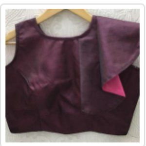 Wine color Art Silk Choli Top